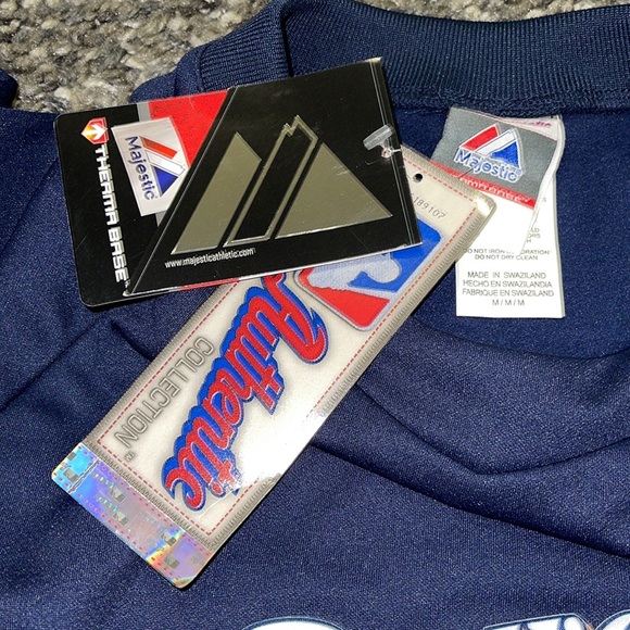 New Milwaukee BREWERS Authentic Majestic Therma Base Pullover - Picture 14 of 15